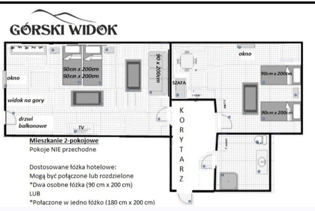 Gorski Widok Karpacz Apartamenty I Pokoje- Salon Kominkowy Exteriér fotografie
